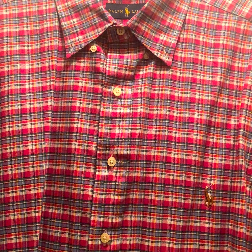 Ralph Lauren Pink Plaid Button Down